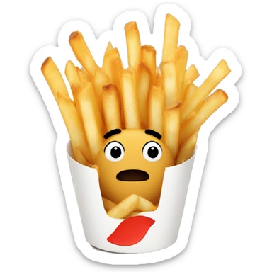 truffle fries sticker