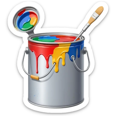 envase de pinturas sticker