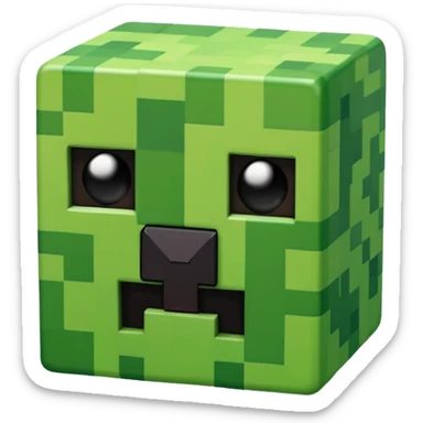 A Minecraft creeper sticker
