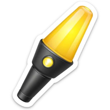 Flashlight beam sticker