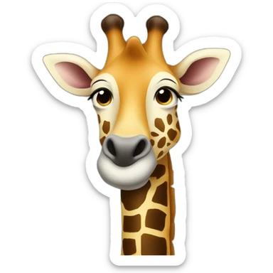 girafa bebendo vinho sticker