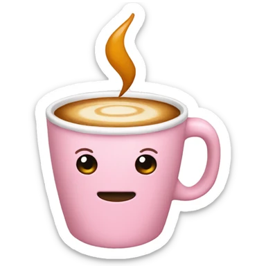 Light pink coffee  sticker