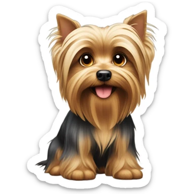 Cute Yorkshire dog sticker