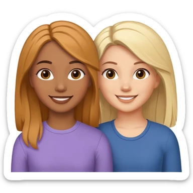 two sisters – Sonya and Taya they look different) sticker