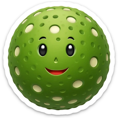 pickle ball ball  sticker