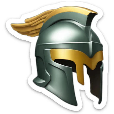 Spartan with a helmet on like the movie 300 sticker