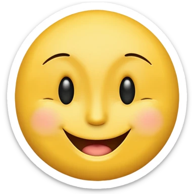 Emoji, smiley face with 1 eye closed sticker