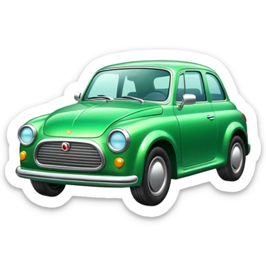 green chicks hicks car  sticker