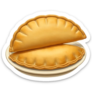 Argentine empanada, typical folk food sticker