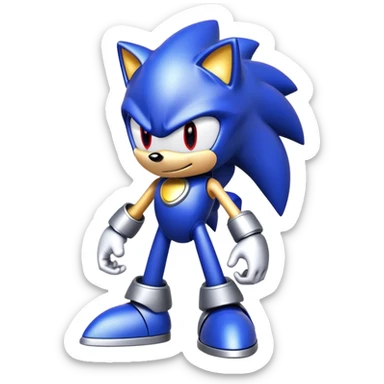 Metal Sonic the hedgehog sticker