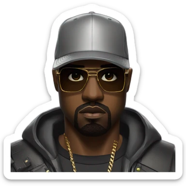 Kanye-west,cyberpunk2077 sticker