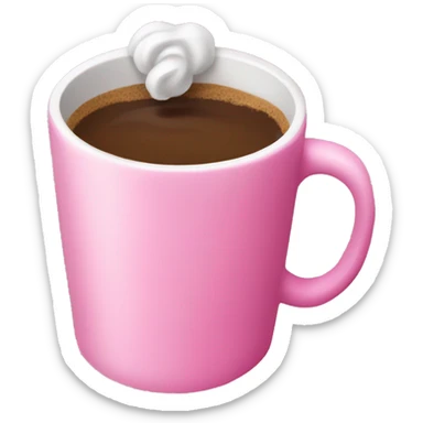 pink coffee  sticker