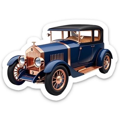 dark blue led lights Darth Vader’s hot rod nazi 1927 delicately inlaid rose gold wood barrel accents Scrooge McDuck’s Rolls Royce futuristic electric plasma motors and dynamos with wide racing wheels that are strong agility advanced suspension and steering sticker