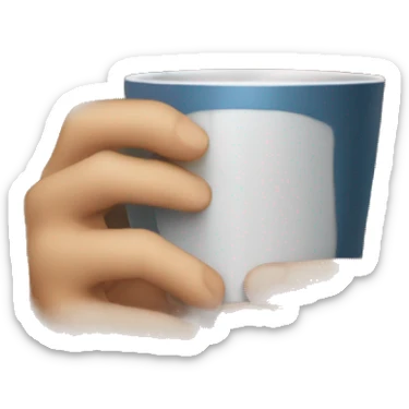 Brunette girl inside a blanket sipping coffee eyes sticker