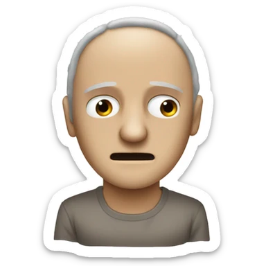 face imitating hannibal lecter mask with the hands sticker