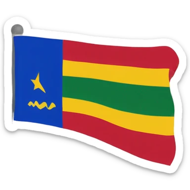 Create a pretty flag from mallorca, cala millor sticker