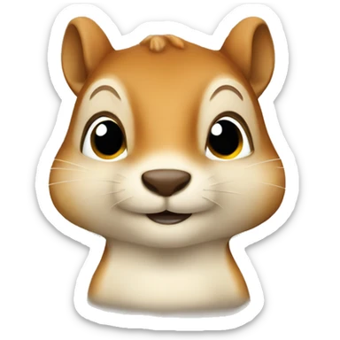 squirrel with empanada sticker