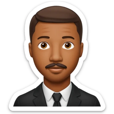 michael b jordan with stache sticker