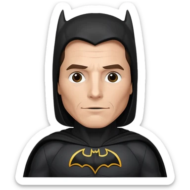 christian bale batman sticker