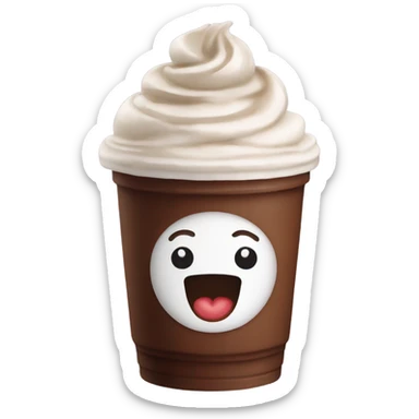 chocolate frappe  sticker