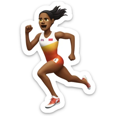 Cathy freeman sprinting sticker