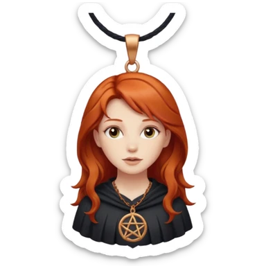 menina ruiva da wicca sticker