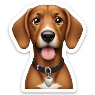 Lebanese with mustache holding a black teckel  sticker