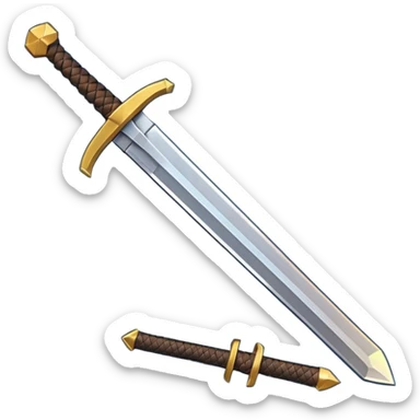 Neither sword in Minecraft  sticker