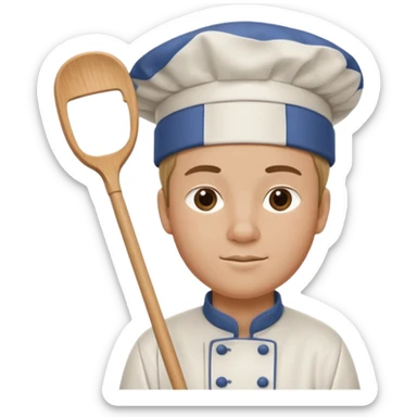 King Hockey player chef sticker