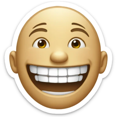 Laughing sticker