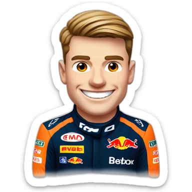 max verstappen, f1, smile sticker