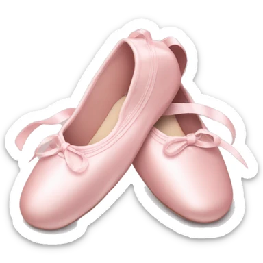 Pale pink ballet shoes sticker