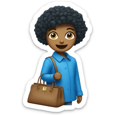 A blue birkin  sticker