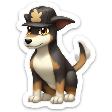  Cool Edgy Houndour-Cubone-Fakémon  sticker