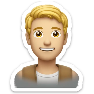 Un homme content qui tend le pouce vers le haut sticker