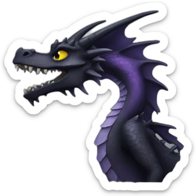 gothic dragon sticker