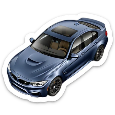 BMW M3 f80 de profil sticker