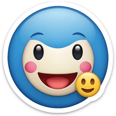 emoji de selo verificado do instagram, círculo azul, check branco no centro, estilo emoji oficial, fundo limpo, alta qualidade sticker