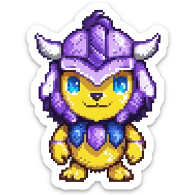 Discord Clyde mascot logo in blurple color sticker