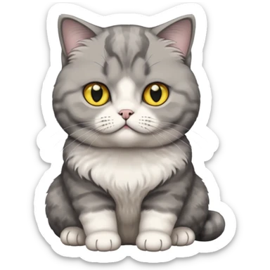 Scottish Fold Cute cat sticker