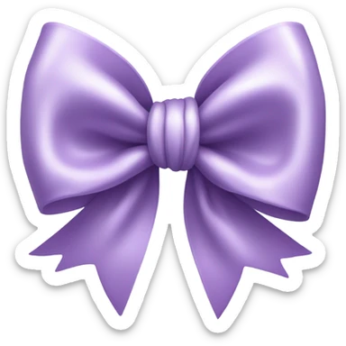 Light purple bow sticker