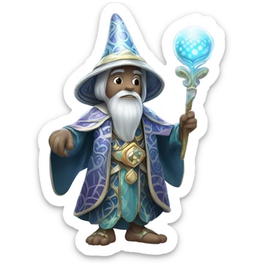 A clam mage from the doorknocker's guild sticker