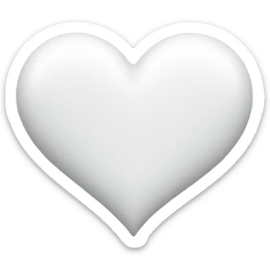 white heart sticker