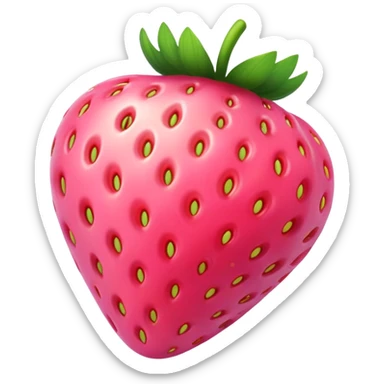 Pink Strawberry  sticker