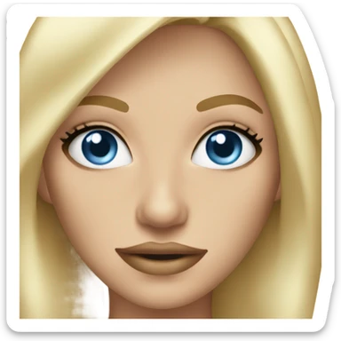 blue eyed blonde bombshell sticker