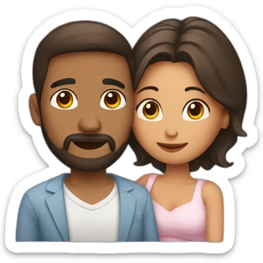 pareja embarazada  sticker