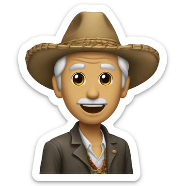 Un duende arriba de un misil sticker