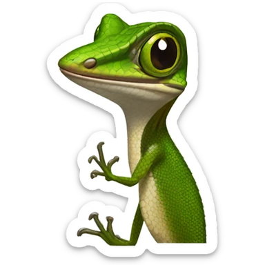 Sharp-mouthed Lizard Puerto Rico 
Anolis pulchellus sticker