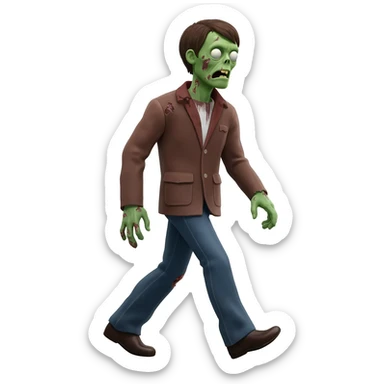 zombie walking sticker