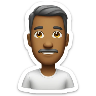 Impressed man sticker